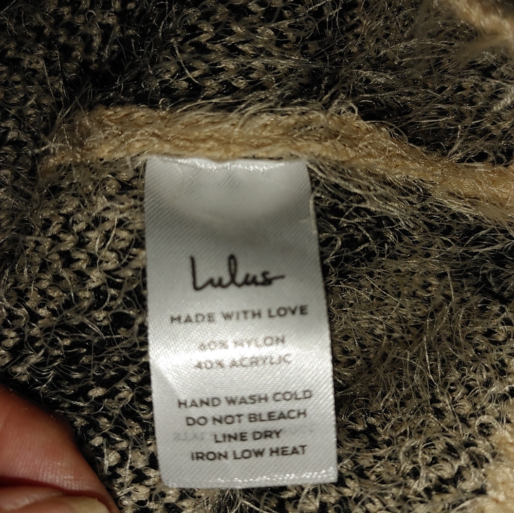 Wild & Sweet Tan Leopard Print Sweater Dres Sz.XS NWT - Picture 9 of 9